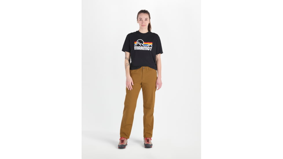 Marmot Coastal Tee Short Sleeve - Womens, Black/Multi, S, M14255-23908S