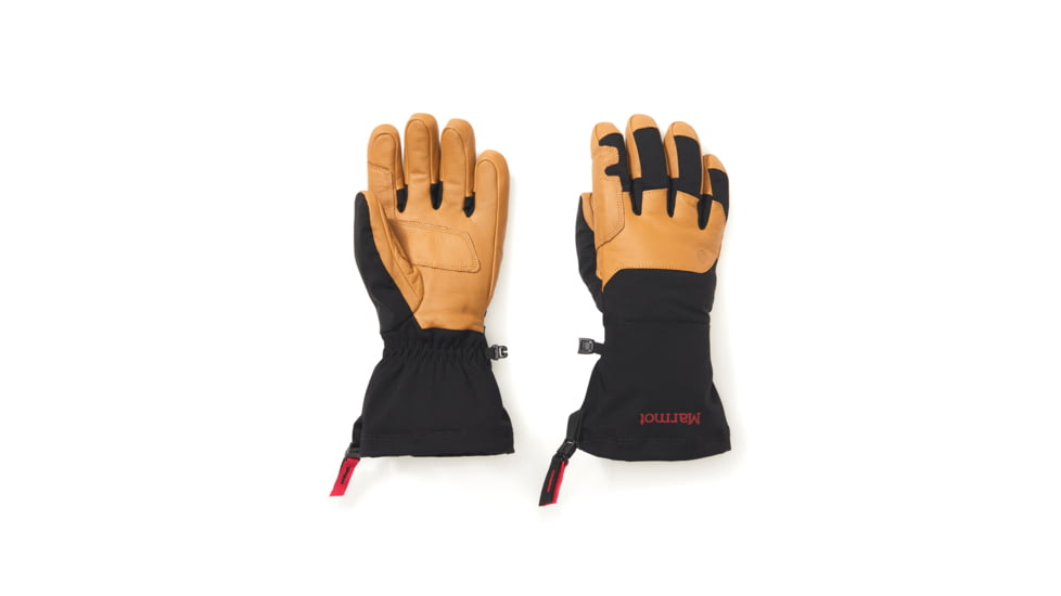 Marmot Expedition Guide Gloves, Black/Tan, Small, 195115254766