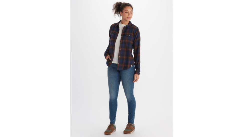 Marmot Fairfax Midweight Flannel - Womens, Arctic Navy, Large, M13553-2975-L