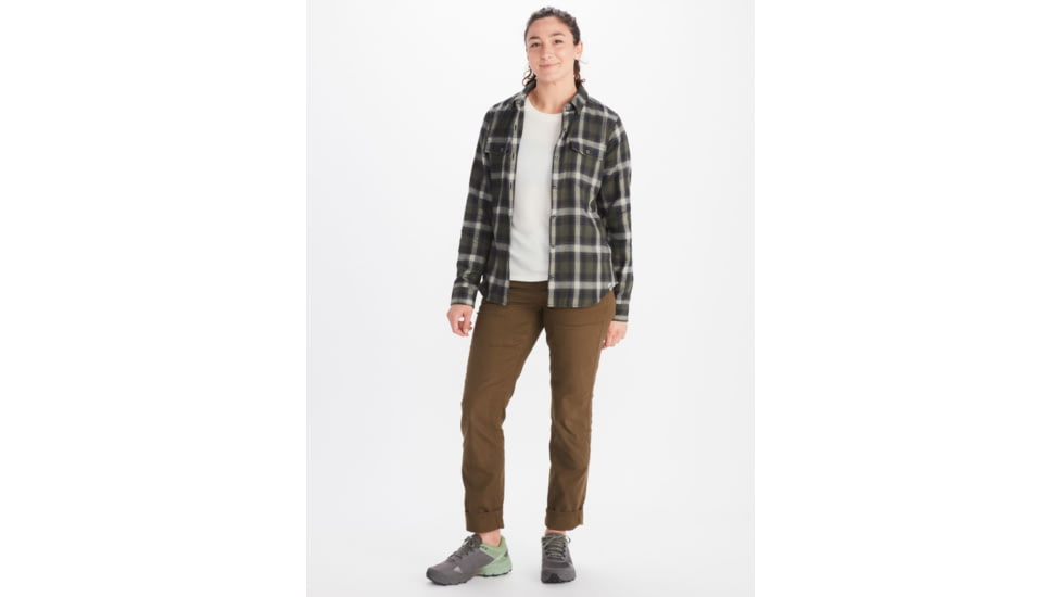 Marmot Fairfax Midweight Flannel - Womens, Nori, Large, M13553-4859-L