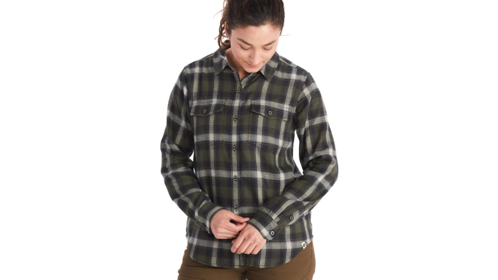 Marmot Fairfax Midweight Flannel - Womens, Nori, Large, M13553-4859-L