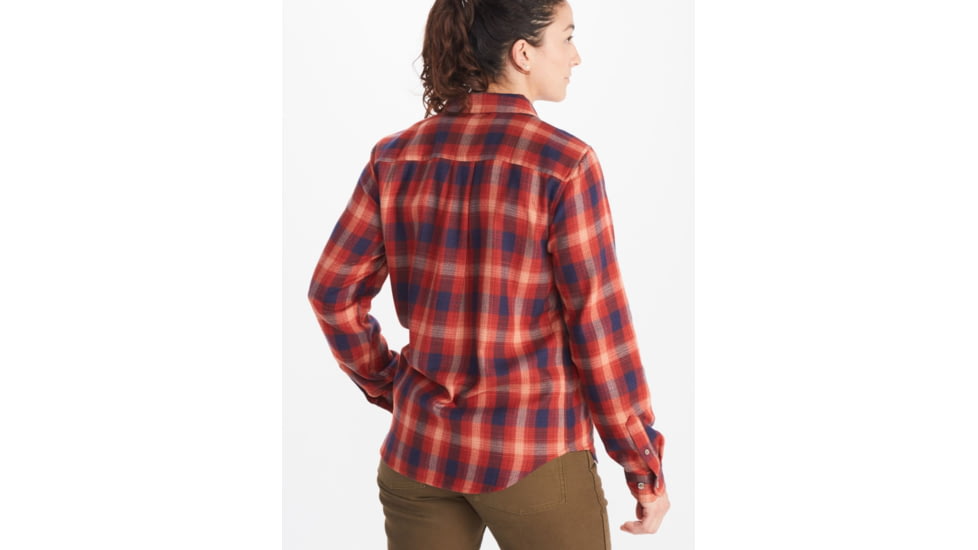 Marmot Fairfax Midweight Flannel - Womens, Red Ochre, Extra Small, M13553-9457-XS
