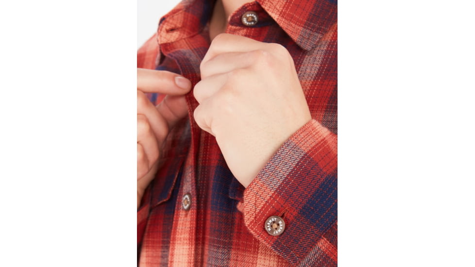 Marmot Fairfax Midweight Flannel - Womens, Red Ochre, Extra Small, M13553-9457-XS