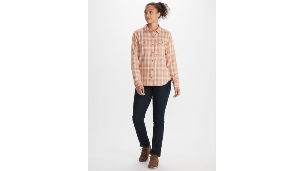 Marmot Fairfax Midweight Flannel - Womens, Rose Gold, Extra Small, M13553-20094-XS