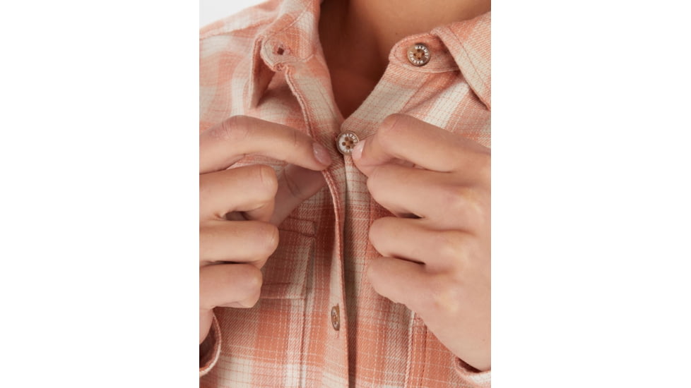 Marmot Fairfax Midweight Flannel - Womens, Rose Gold, Extra Small, M13553-20094-XS