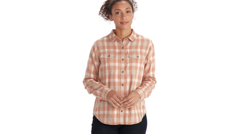 Marmot Fairfax Midweight Flannel - Womens, Rose Gold, Extra Small, M13553-20094-XS