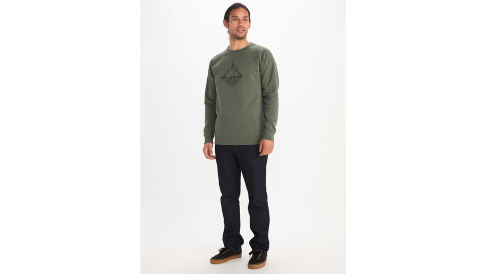 Marmot Forest Crew Neck Sweatshirt - Mens, Crocodile Heather, Medium, M11741-8497-M