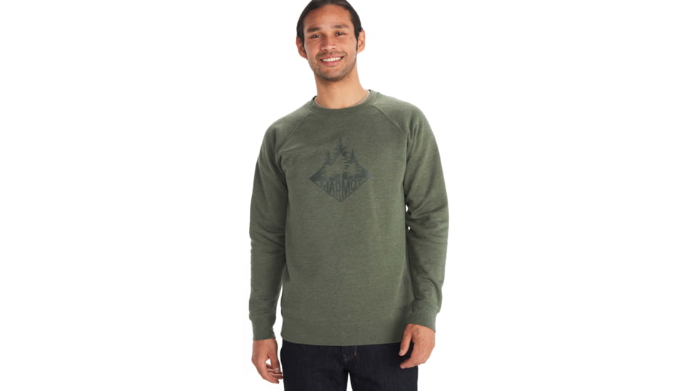 Marmot Forest Crew Neck Sweatshirt - Mens, Crocodile Heather, Medium, M11741-8497-M
