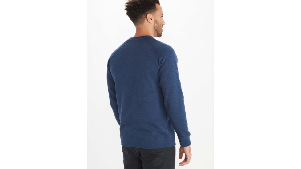 Marmot Forest Crew Neck Sweatshirt - Mens, Navy Heather, Large, M11741-8550-L