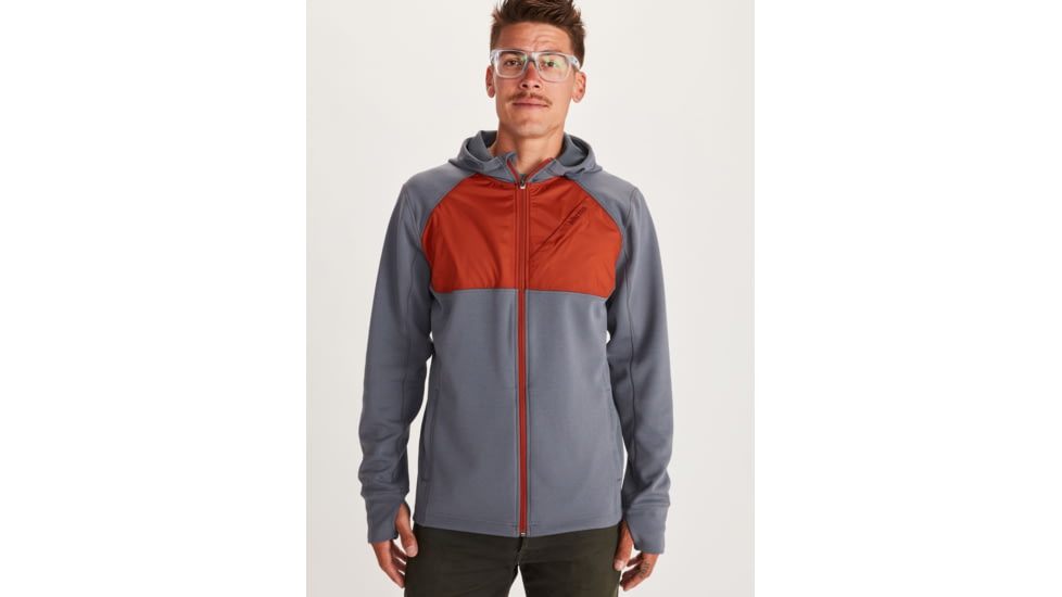 Marmot Hanging Rock Hoodie - Mens, Steel Onyx/Picante, Small, 41490-1587-S
