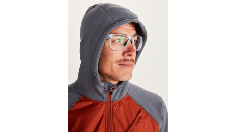 Marmot Hanging Rock Hoodie - Mens, Steel Onyx/Picante, Small, 41490-1587-S