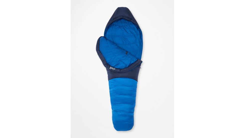 Marmot Helium Sleeping Bag, Long, Arctic Navy/Dark Azure, Left Zipper, M14405-19621-LZ