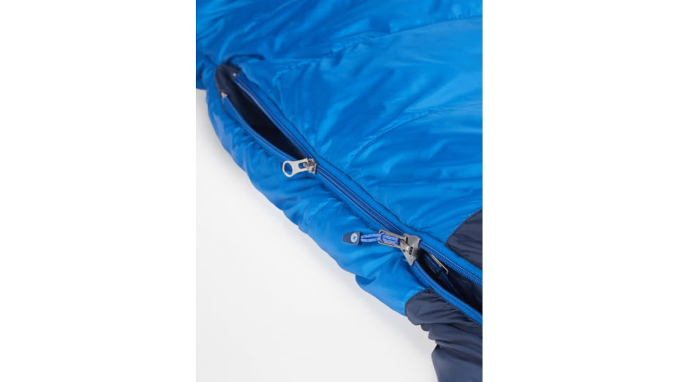 Marmot Helium Sleeping Bag, Long, Arctic Navy/Dark Azure, Left Zipper, M14405-19621-LZ