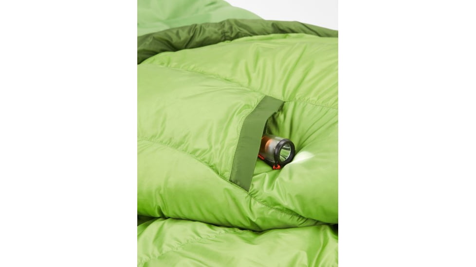 Marmot Hydrogen Sleeping Bag, Long, Foliage/Kiwi, Left Zipper, M14403-21795-LZ