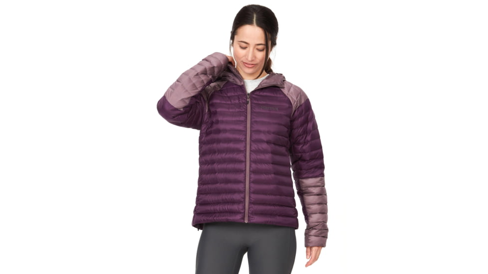 Marmot Hype Down Hoody - Womens, Hazy Purple/Purple Fig, Small, M14599-22475-S