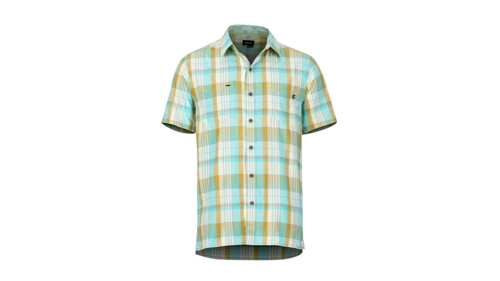 Marmot Innesdale Short Sleeve Shirt - Mens, Sunny, Extra Large, 42320-9860-XL