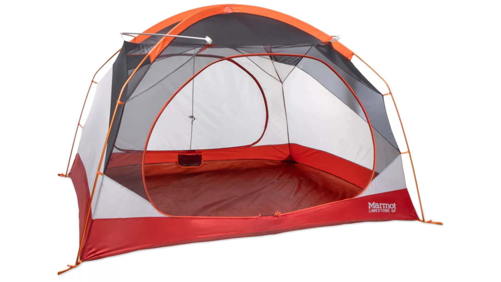 Marmot Limestone Tent, 4-Person, Orange Spice/Arona, 29100-9821-ONE