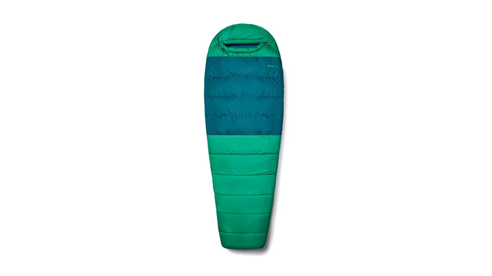 Marmot Lost Coast 30 Sleeping Bags, Clover/Dark Jungle, Left Zip, M15412-23221-LZ