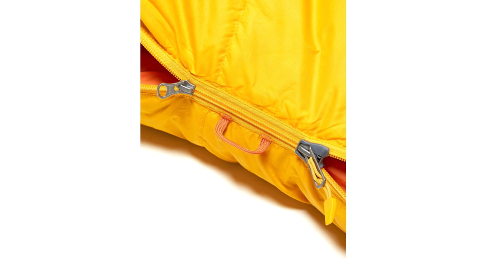Marmot Lost Coast 5 Sleeping Bags, Golden Sun/Tangelo, Left Zip, Short, M15417-23305-LZ