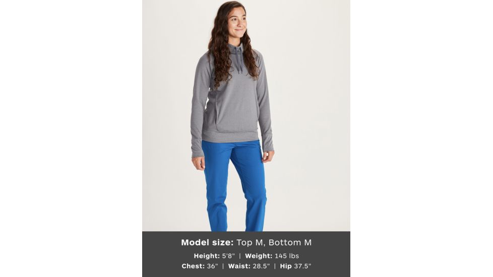 Marmot Marley Long Sleeve Shirt - Womens, Steel Onyx Heather, Medium, 41310-8702-M