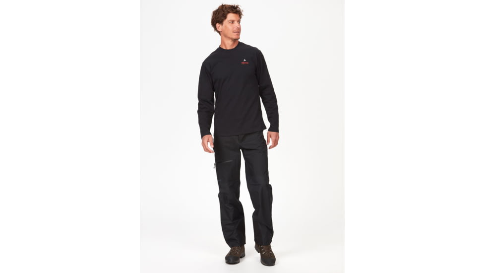 Marmot Marmot For Life Long Sleeve Tee - Mens, Black, Medium, M14671-001-M