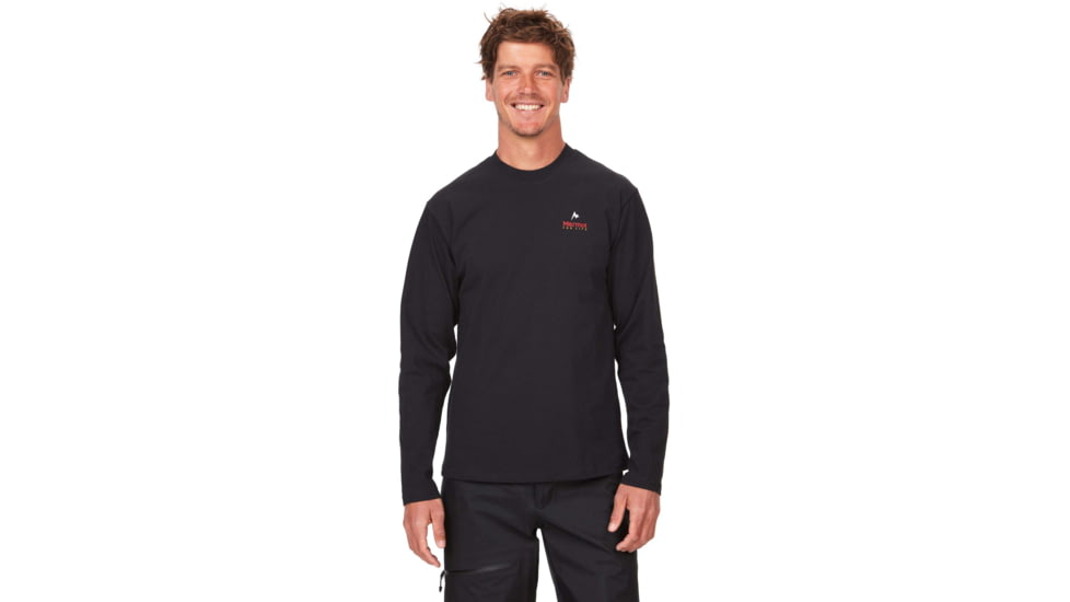 Marmot Marmot For Life Long Sleeve Tee - Mens, Black, Medium, M14671-001-M