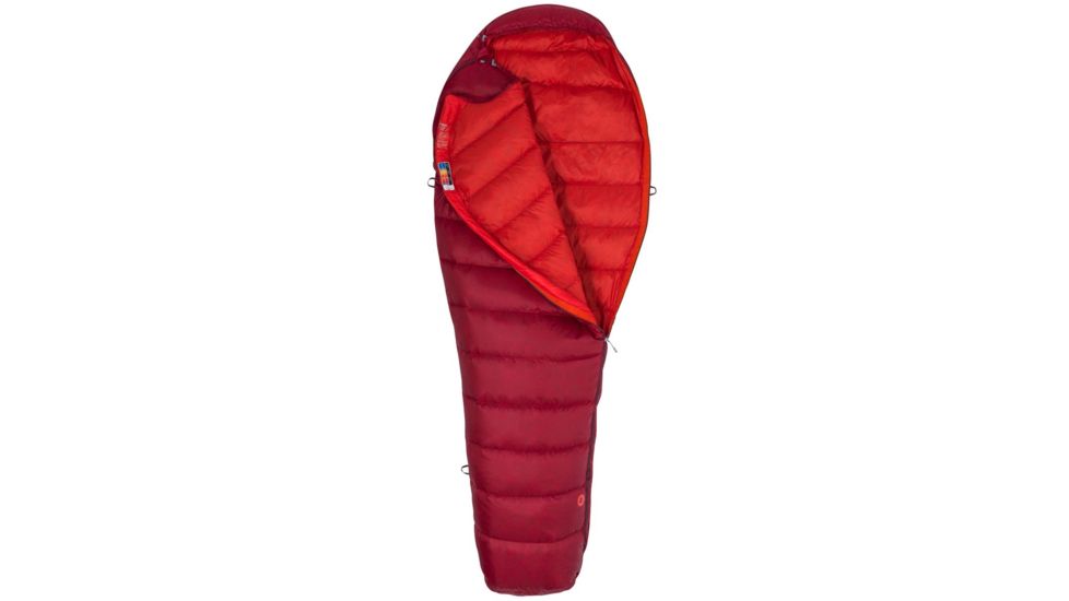 Marmot Micron 40 Sleeping Bag, Sienna Red/Tomato, Regular, Left Zip, 39270-6992-LZ