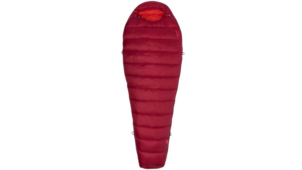Marmot Micron 40 Sleeping Bag, Sienna Red/Tomato, Regular, Left Zip, 39270-6992-LZ