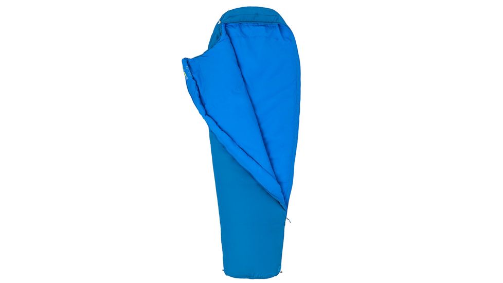 Marmot Nanowave 25 Sleeping Bag, Classic Blue, Regular, Left Zip, 38860-2200-LZ