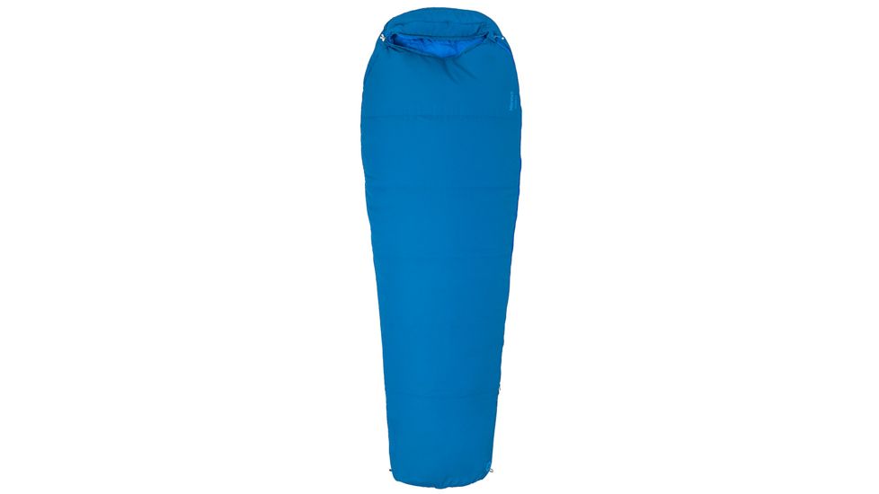 Marmot Nanowave 25 Sleeping Bag, Classic Blue, Regular, Left Zip, 38860-2200-LZ