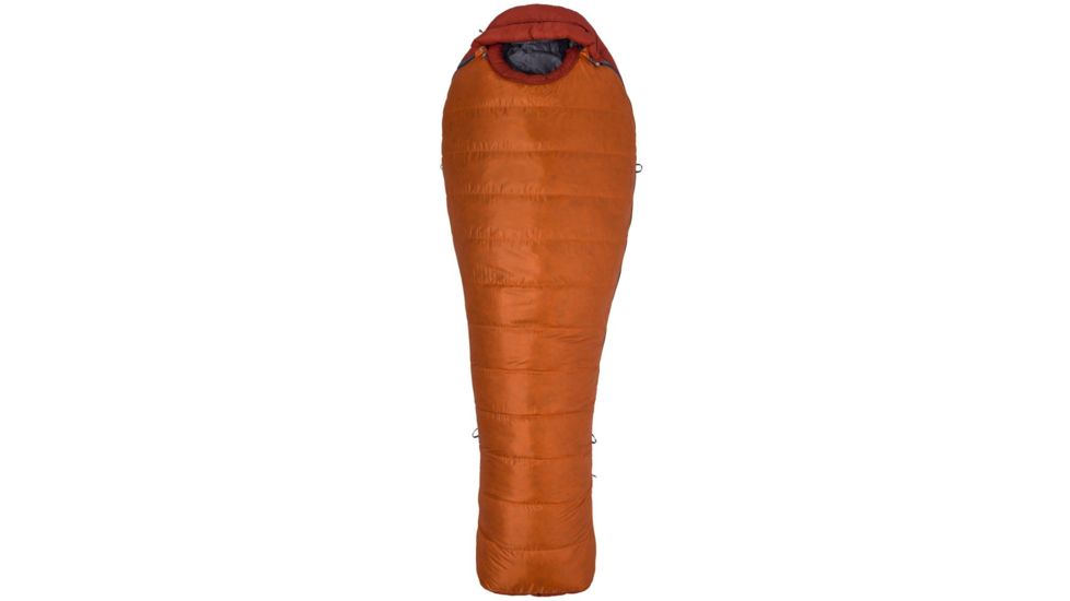 Marmot Never Summer Long Sleeping Bag, Tangelo/Auburn, 6ft6in/Right Zip, 29930-9911-RZ