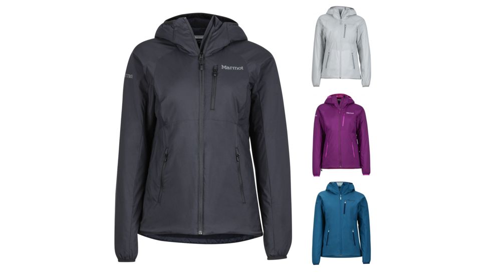 Marmot Novus Hoody - Women's, Black, Bright Steel, Deep Plum, Late Night