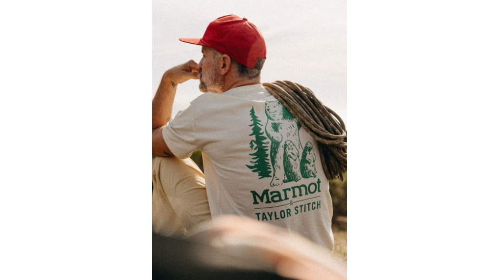 Marmot Organic Cotton Trail Buddies Short Sleeve Tee - Mens, Papyrus, 2XL, M15371-7395-XXL
