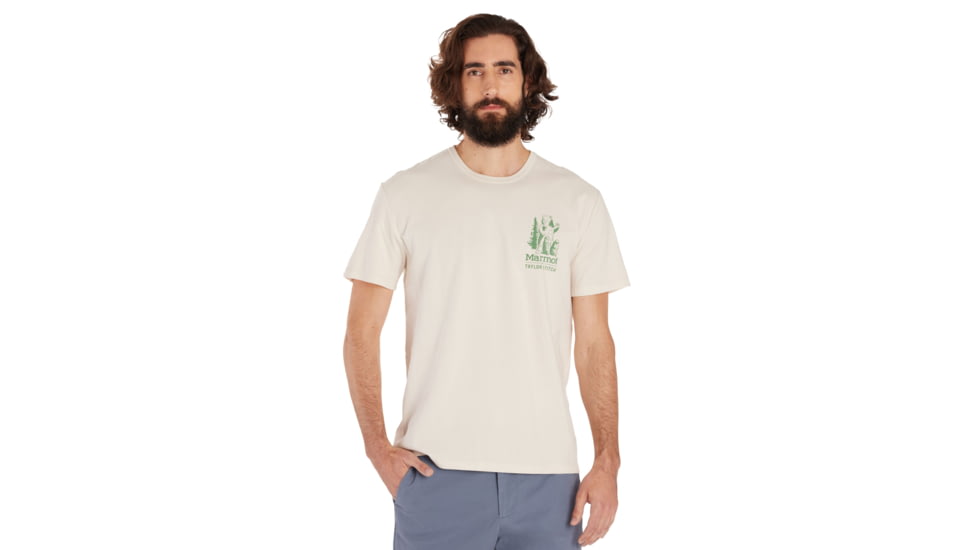 Marmot Organic Cotton Trail Buddies Short Sleeve Tee - Mens, Papyrus, 2XL, M15371-7395-XXL