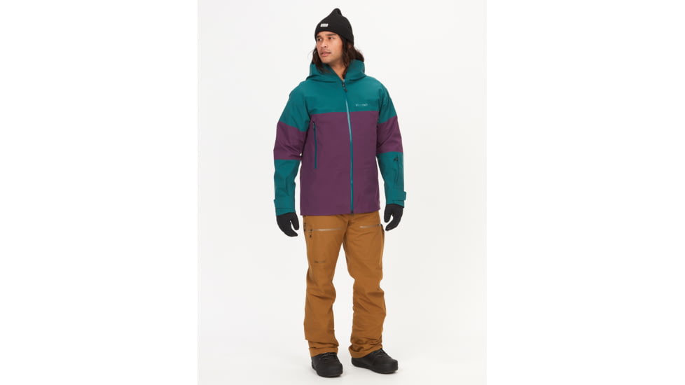 Marmot Orion GORE-TEX Jacket - Mens, Dark Jungle/Purple Fig, Large, M13113-22482-L