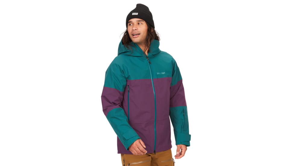 Marmot Orion GORE-TEX Jacket - Mens, Dark Jungle/Purple Fig, Large, M13113-22482-L