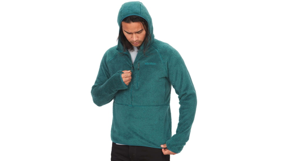 Marmot Orsa Polartec Wool Hoody - Mens, Dark Jungle, Large, M13206-22261-L