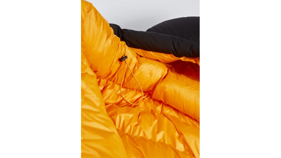 Marmot Paiju -5 Sleeping Bag, Black/Solar, Regular, Left Zip, 37930-572-LZ