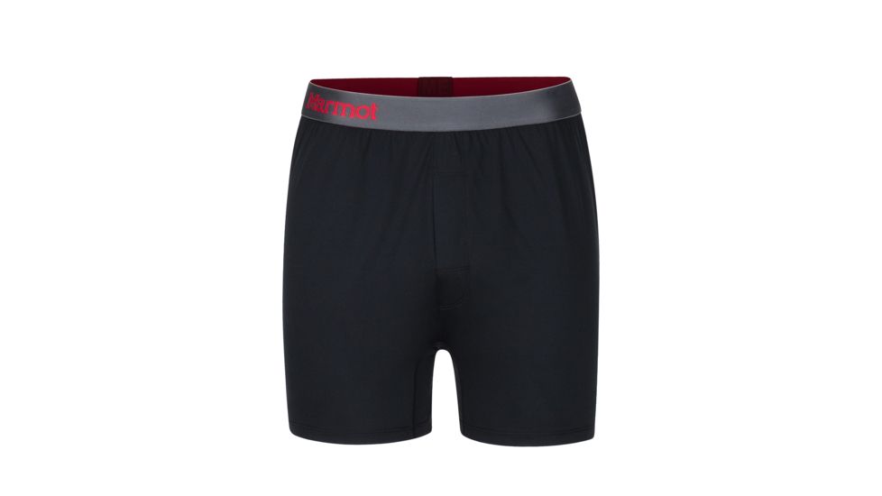 Marmot Performance Boxer Briefs - Mens, Black, Small, 10420-001-S