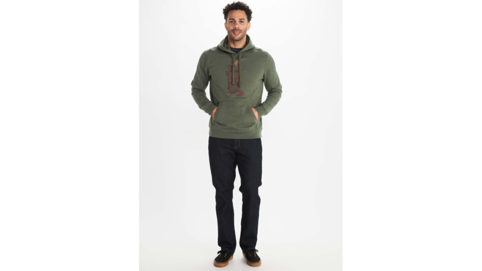 Marmot Pom Pom Hoody - Mens, Crocodile Heather, Extra Large, M11727-8497-XL
