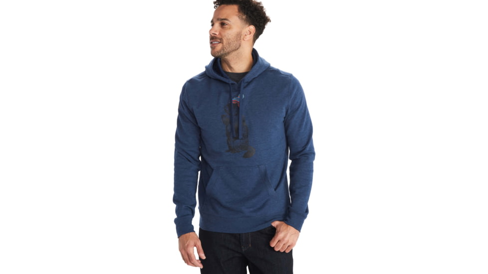 Marmot Pom Pom Hoody - Mens, Navy Heather, Extra Large, M11727-8550-XL