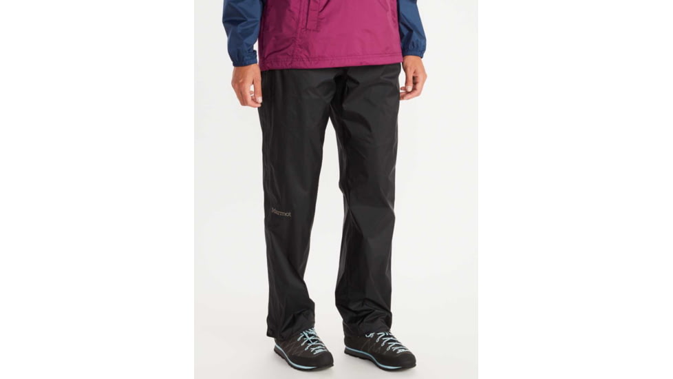 Marmot PreCip Eco Full Zip Pant Long - Womens, Black, Large, M15877-001-L