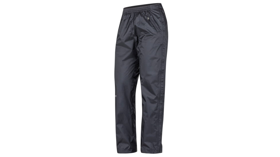 Marmot PreCip Eco Full Zip Pant - Womens, Black, Medium, Short Inseam, 46720S-001-M