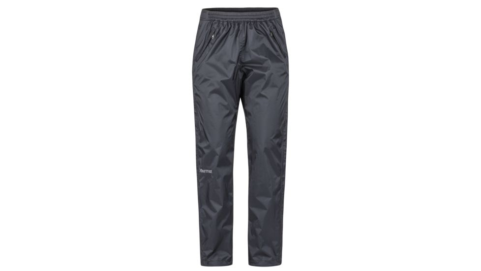 Marmot PreCip Eco Full Zip Pant - Womens, Black, Medium, Short Inseam, 46720S-001-M