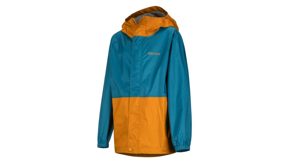 Marmot PreCip Eco Jacket - Boys, Late Night/Aztec Gold, Small, 41000-3060-S