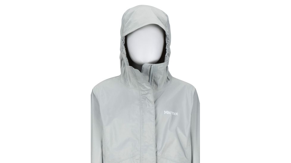 Marmot PreCip Eco Jacket - Girls, Bright Steel, Extra Small, 41010-1862-XS