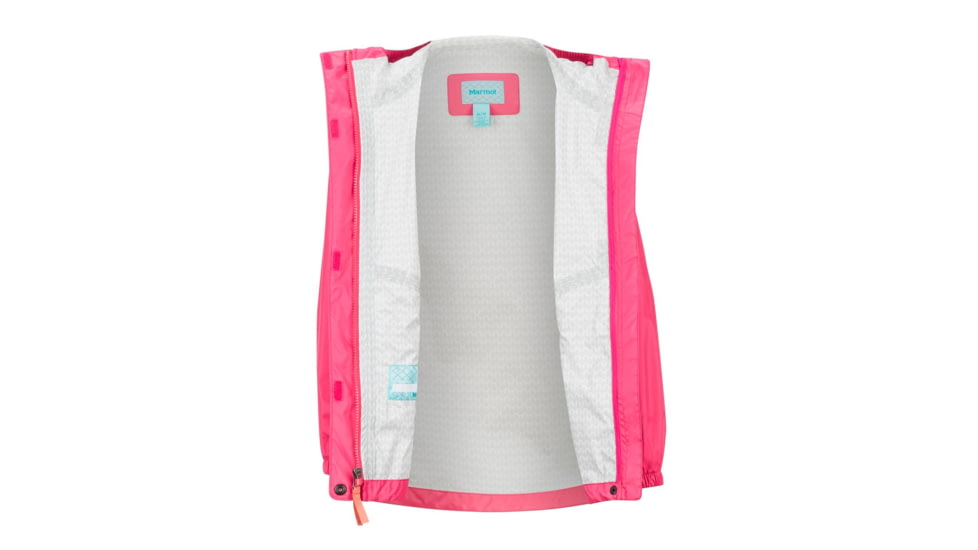 Marmot PreCip Eco Jacket - Girls, Disco Pink, Small, 41010-7216-S