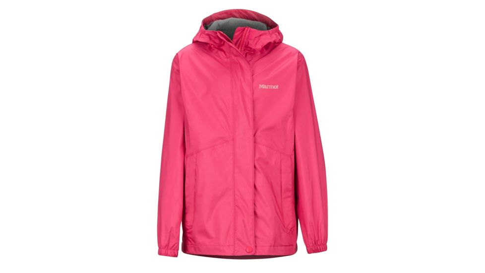 Marmot PreCip Eco Jacket - Girls, Disco Pink, Small, 41010-7216-S