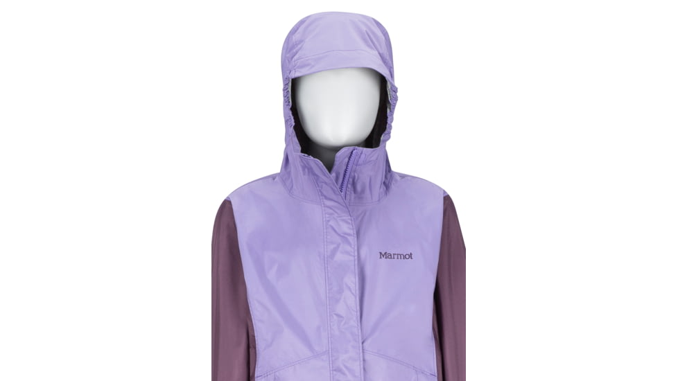 Marmot PreCip Eco Jacket - Girls, Paisley Purple/Vintage Violet, Small, 41010-3062-S