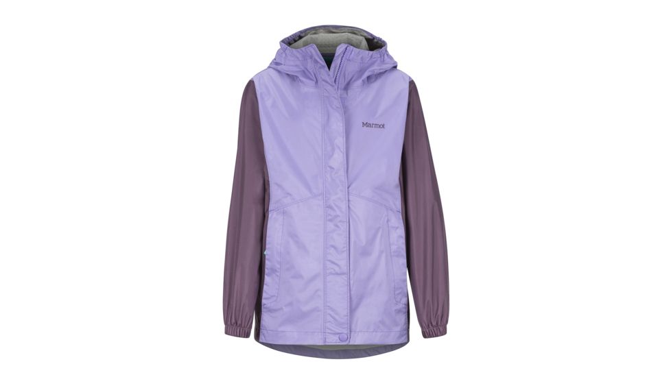 Marmot PreCip Eco Jacket - Girls, Paisley Purple/Vintage Violet, Small, 41010-3062-S